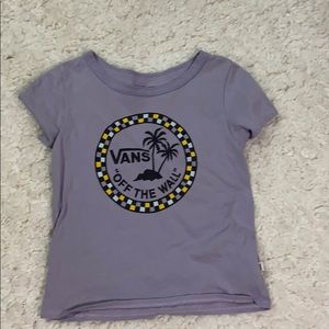 Vans of the wall crop top